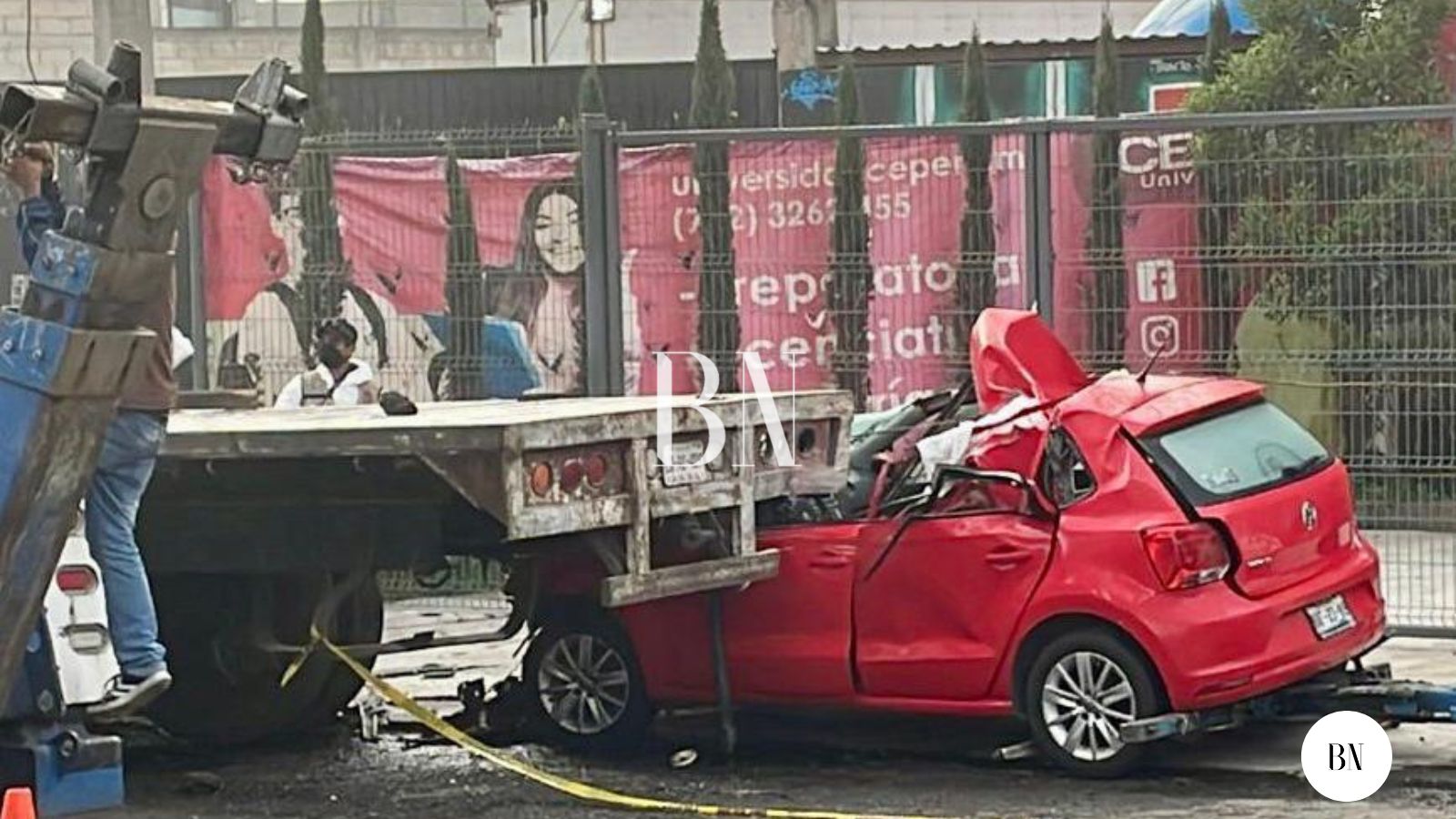 La muerte de la joven del  carro rojo, en López Portillo